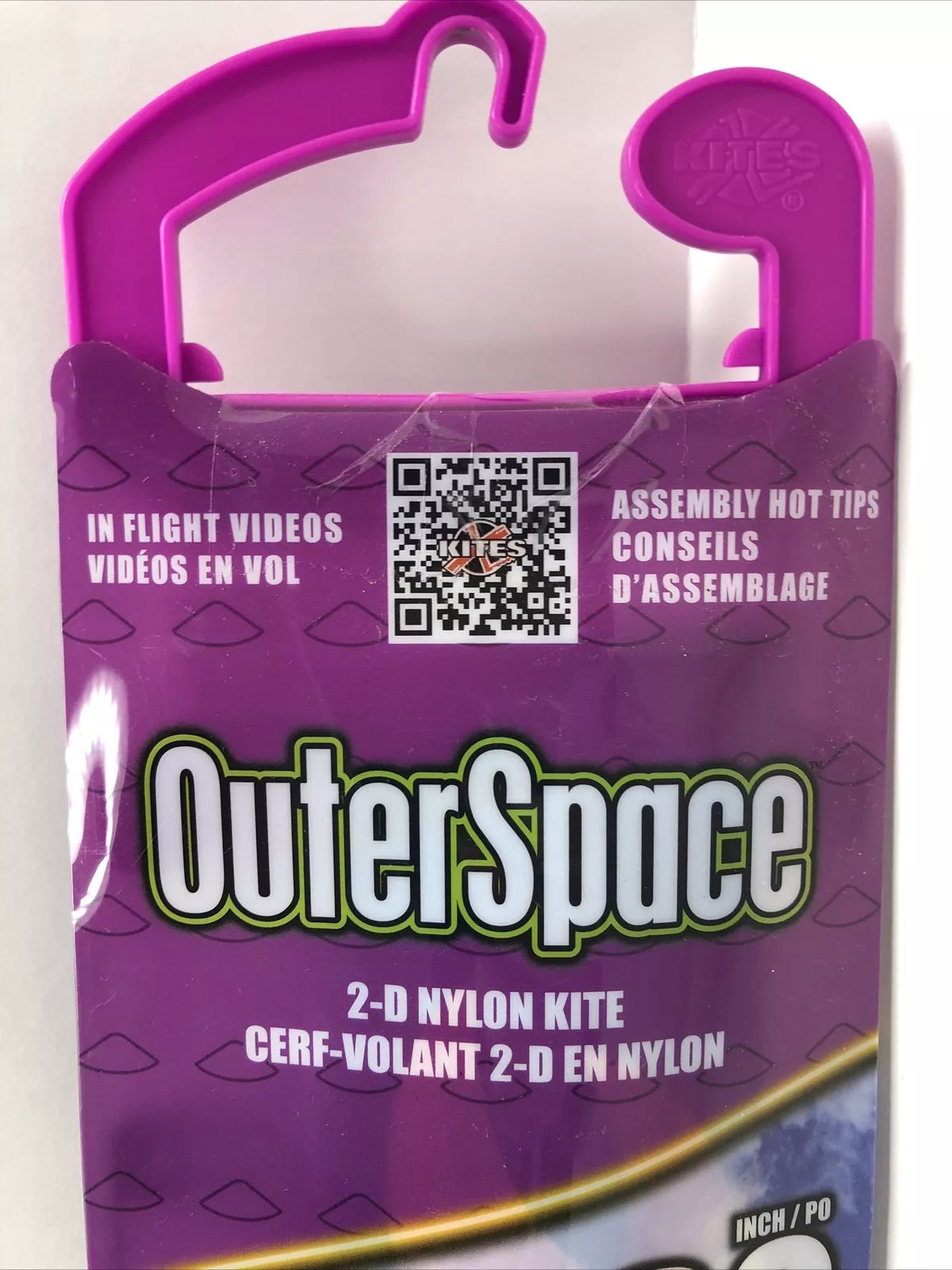 Flying Saucer Nylon Kite 39 Inch Tall OuterSpace