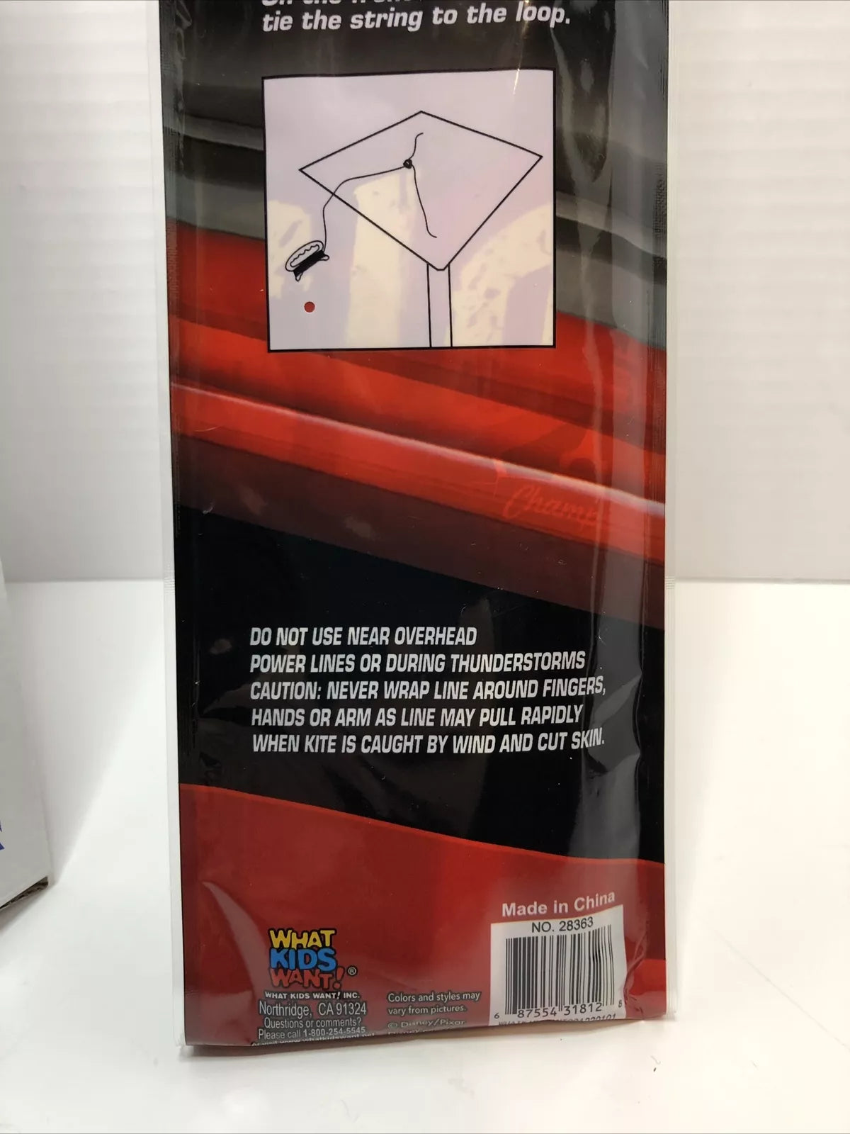 Piston Cup Champion Lightning McQueen Kite 22.5 Inch Tall