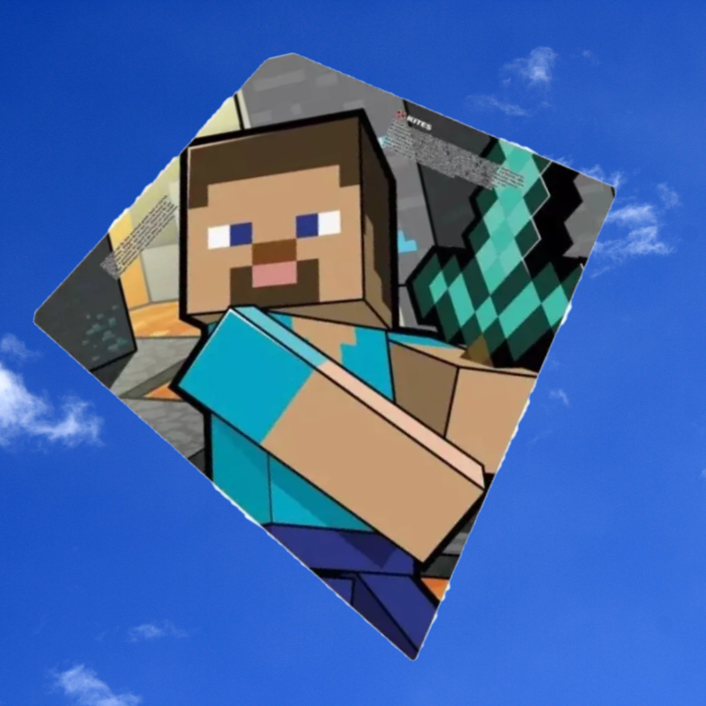 Minecraft Steve Kite SkyDiamond 23 Inch Tall