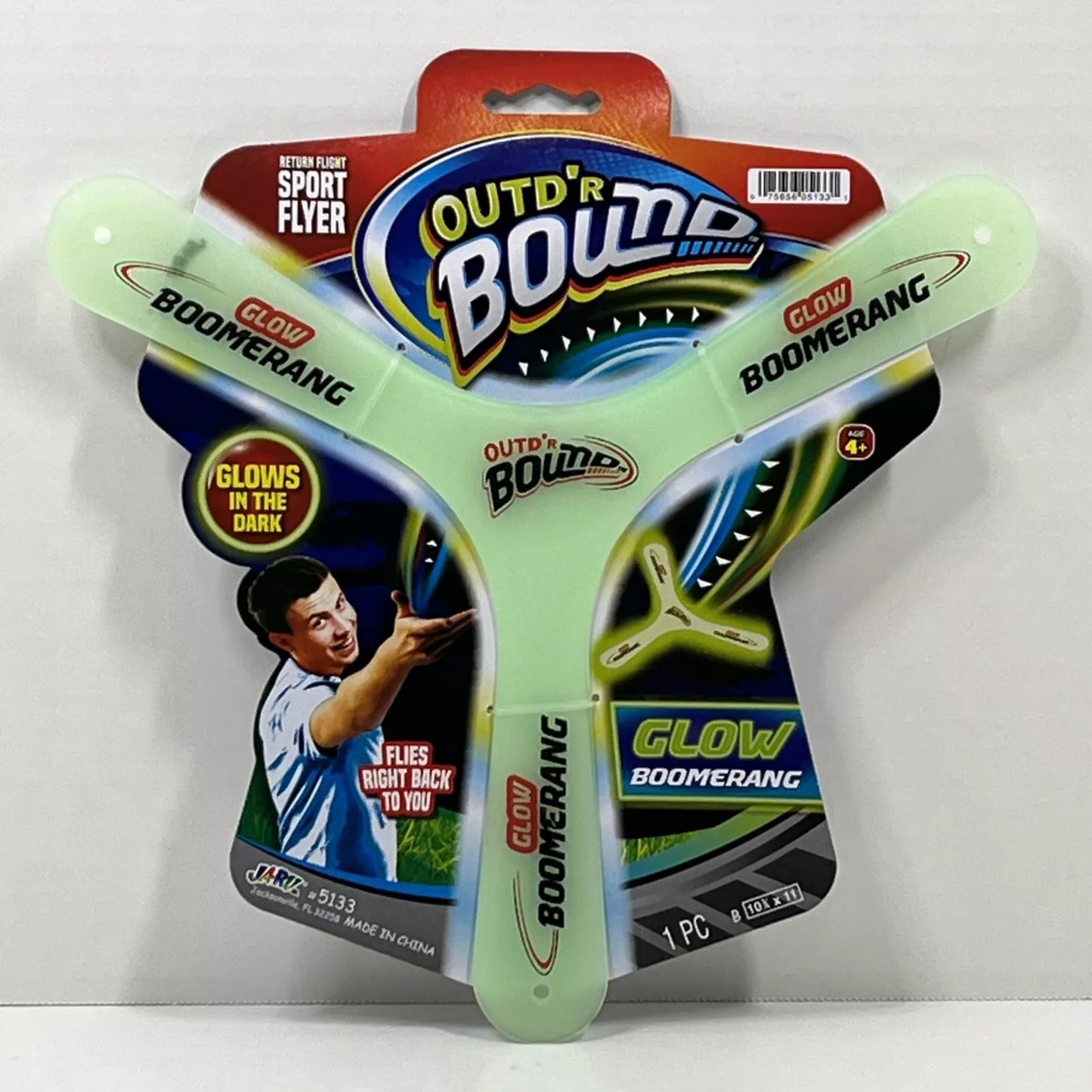 Boomerang Glow in the Dark Outdoor Fun Y 3 Wing