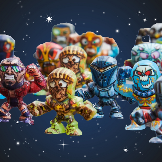 Million Warriors Figures 20 Blind Bags with Launcher by Spin Master