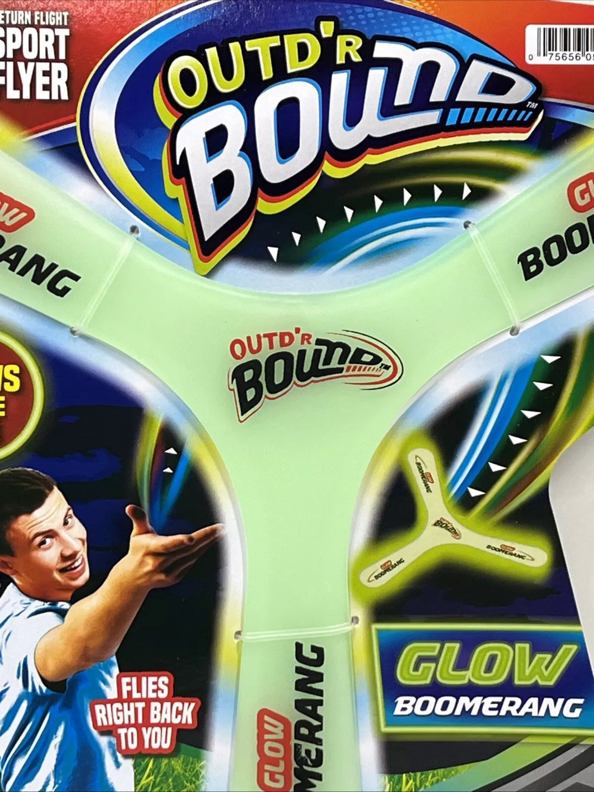 Boomerang Glow in the Dark Outdoor Fun Y 3 Wing