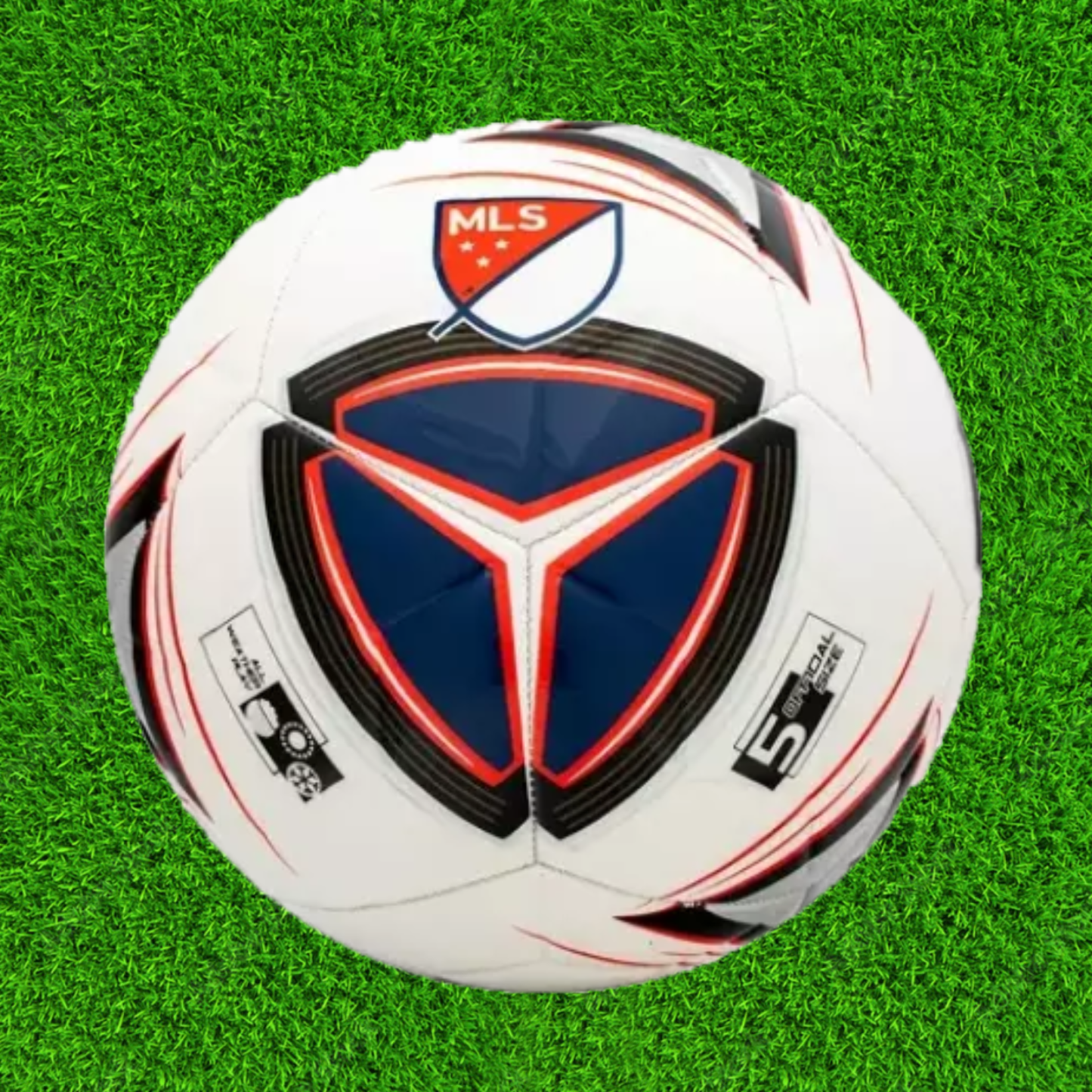 Franklin Soccer Ball Size 3 MLS All Weather Red White and Blue