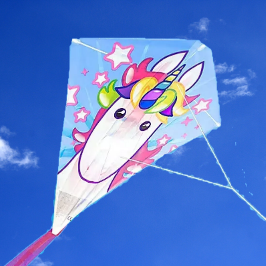 Unicorn Kite 23 Inch Tall Transparent