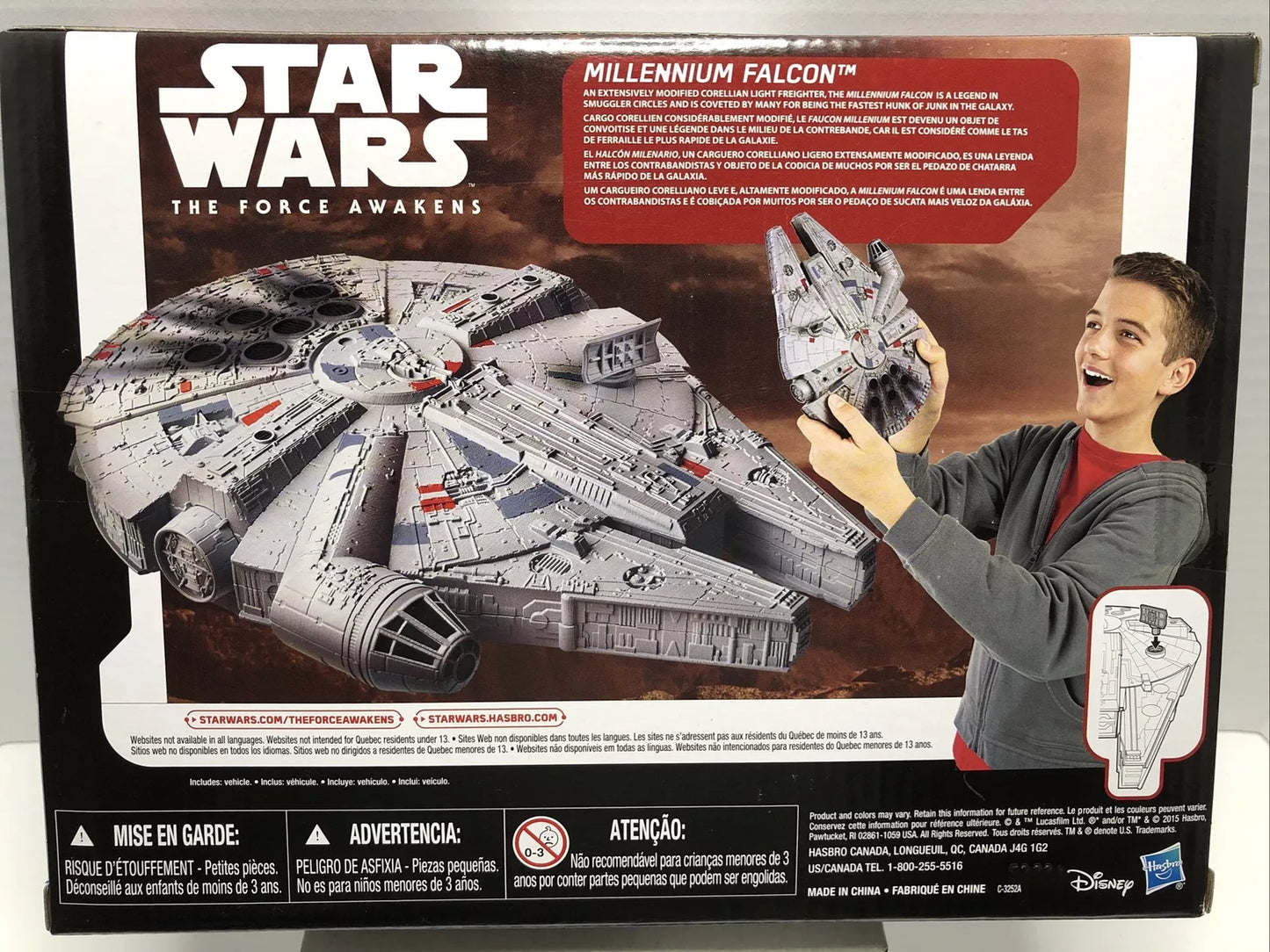 Star Wars Millennium Falcon The Force Awakens Disney Hasbro