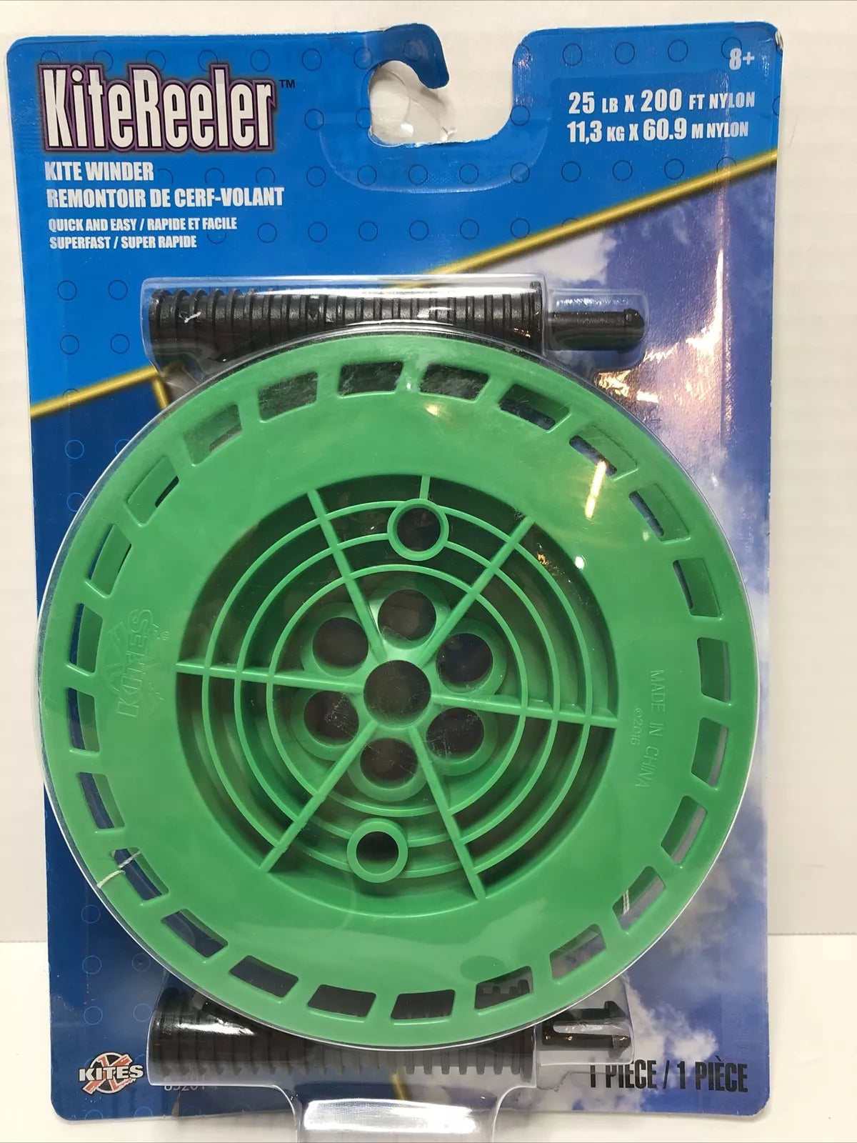 Kite Reel Line and Quik Clip 200 FT 25 LB Nylon