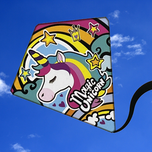 Majic Unicorn Kite 26 Inch Tall Diamond Easy Flight