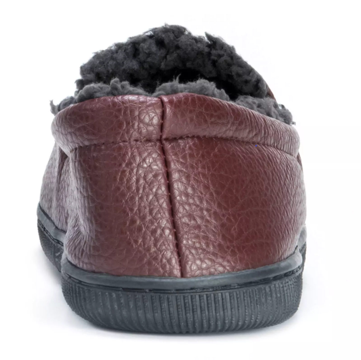 Muk Luks Men's Moccasin Slippers Brown Faux Leather