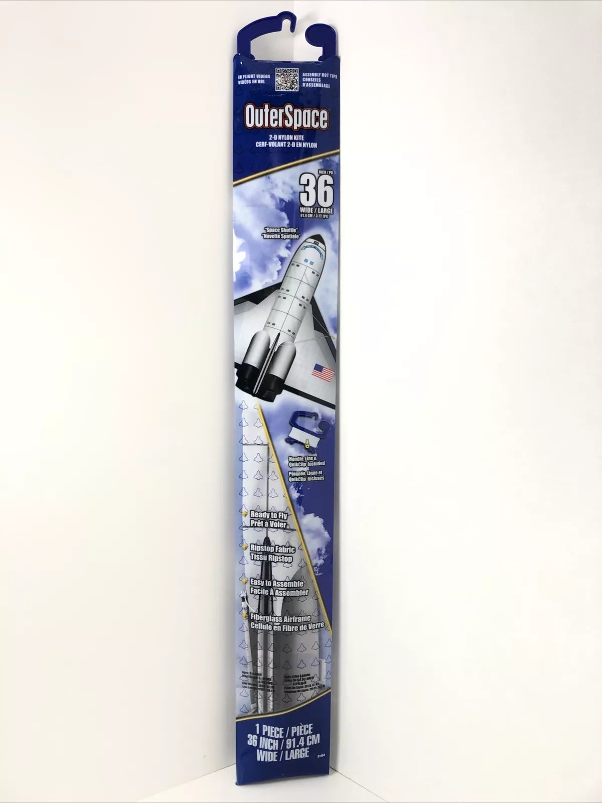 Space Shuttle Nylon Kite 36 Inch Wide OuterSpace
