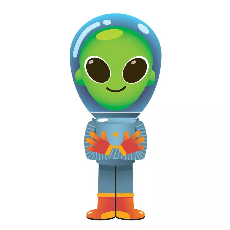 Alien Nylon Kite 39 Inch Tall OuterSpace