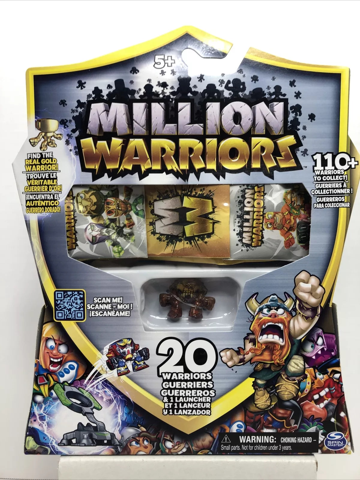 Million Warriors Figures 20 Blind Bags with Launcher by Spin Master