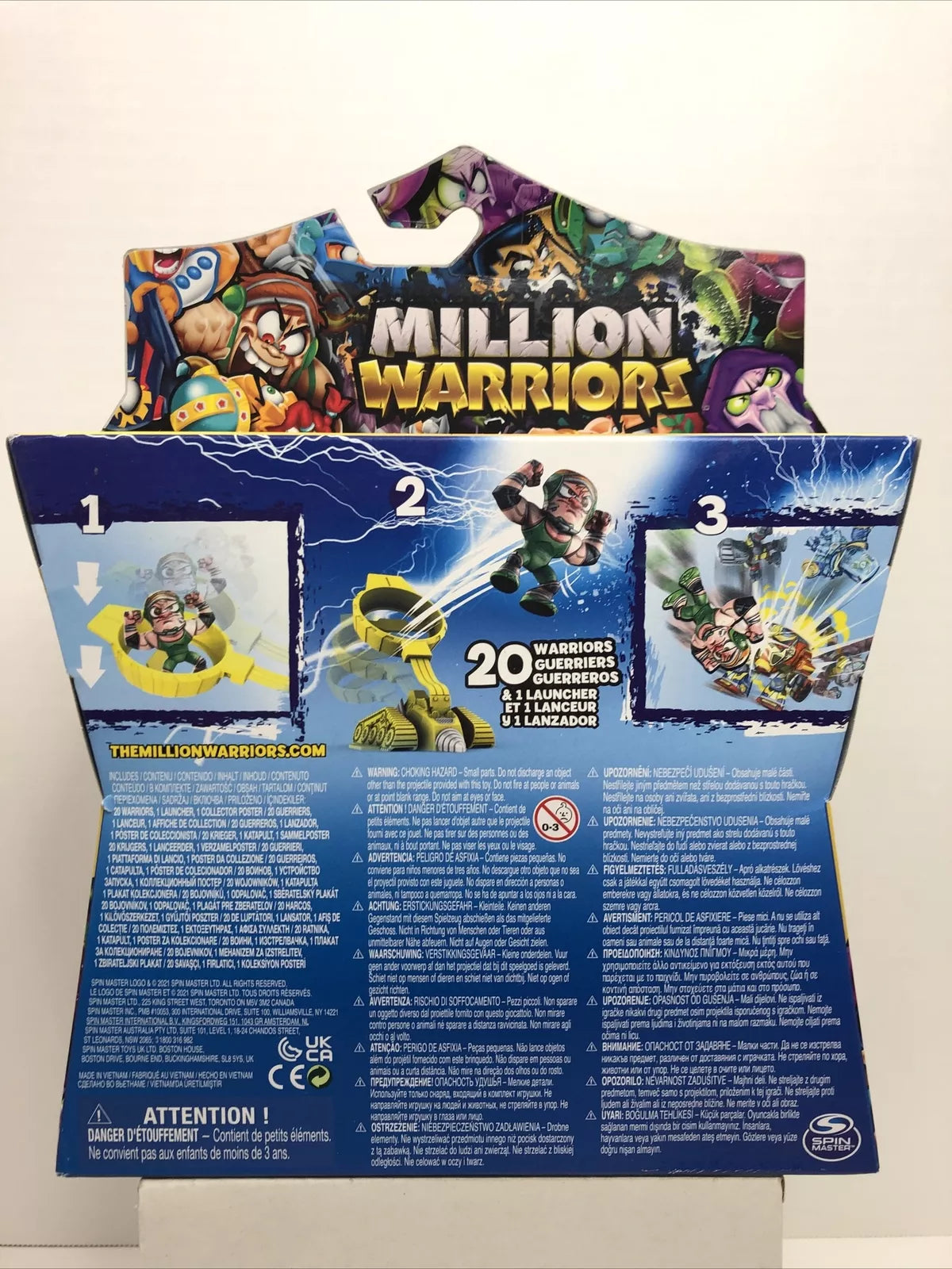 Million Warriors Figures 20 Blind Bags with Launcher by Spin Master