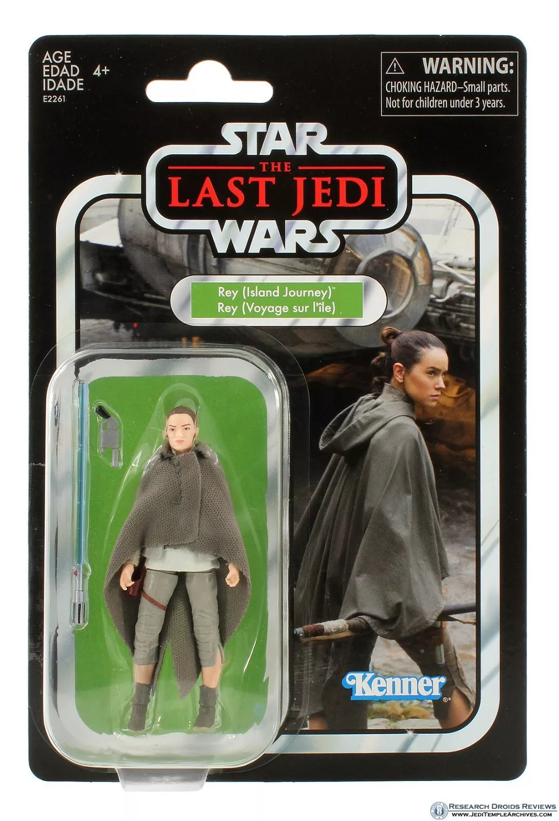 Rey Action Figure Island Journey Star Wars Last Jedi Vintage Collection Kenner