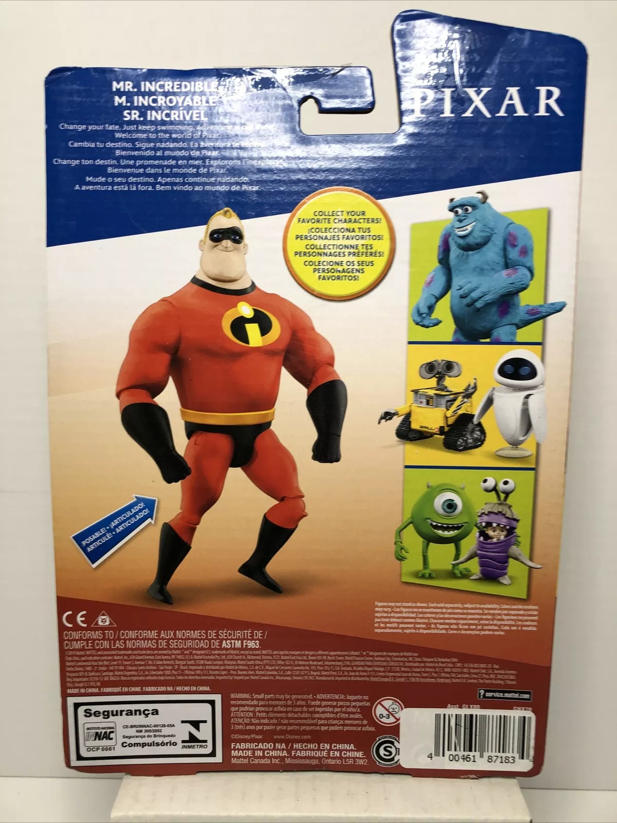 Mr. Incredible Action Figure Disney Pixar The Incredibles