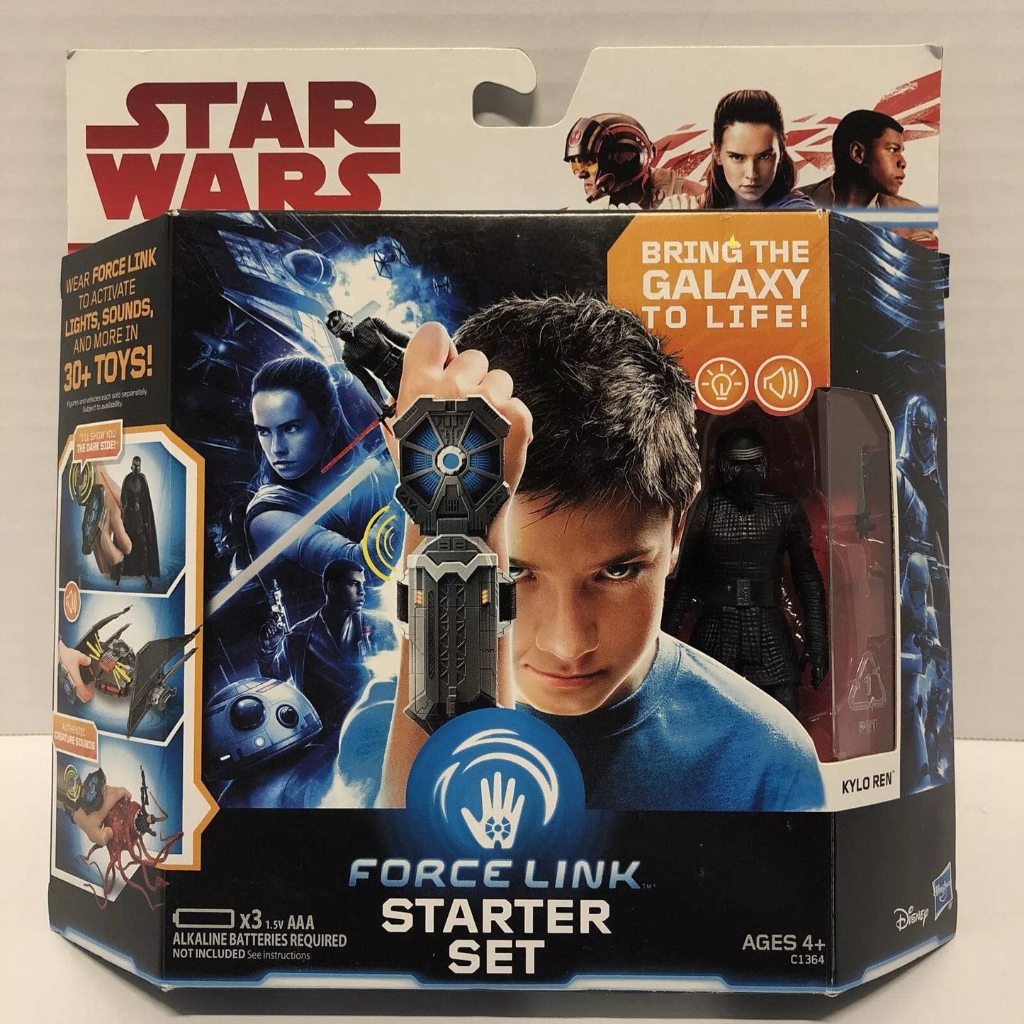 Star Wars Force Link Starter Set Wrist Band with Kylo Ren Figure The Last Jedi