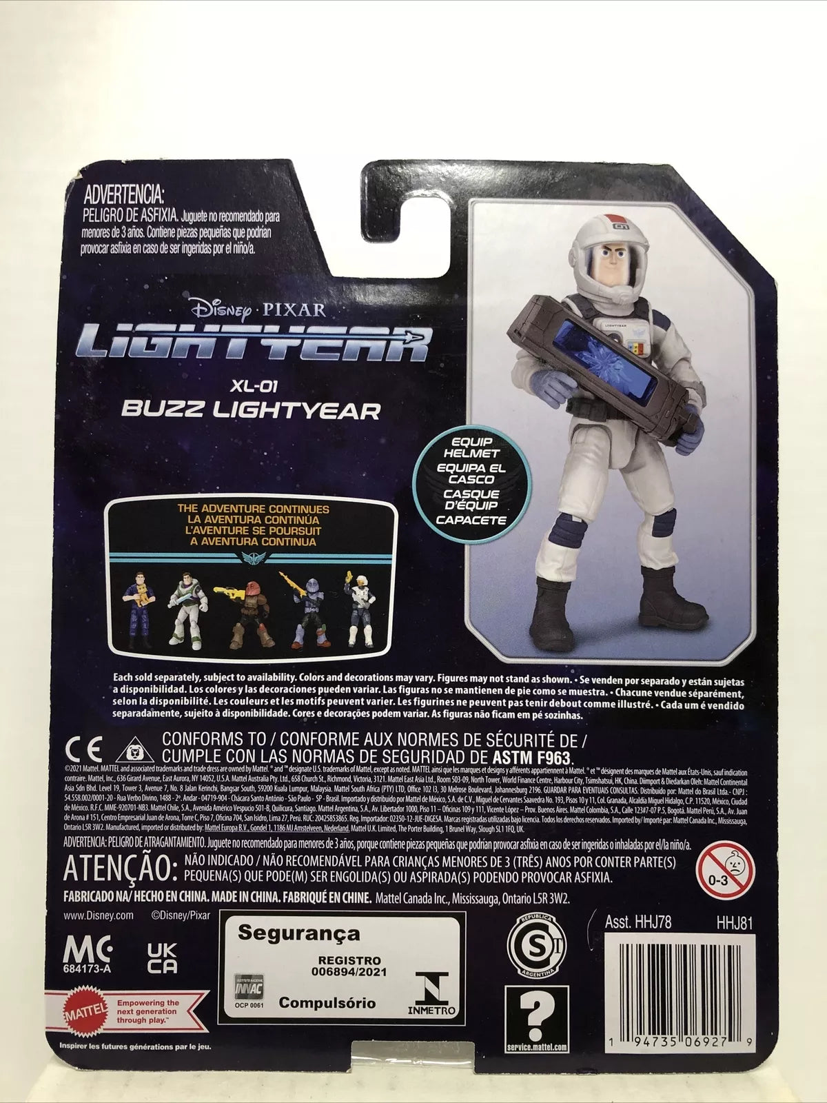 Buzz Lightyear XL-01 Action Figure 5-Inch Disney Pixar Lightyear by Mattel