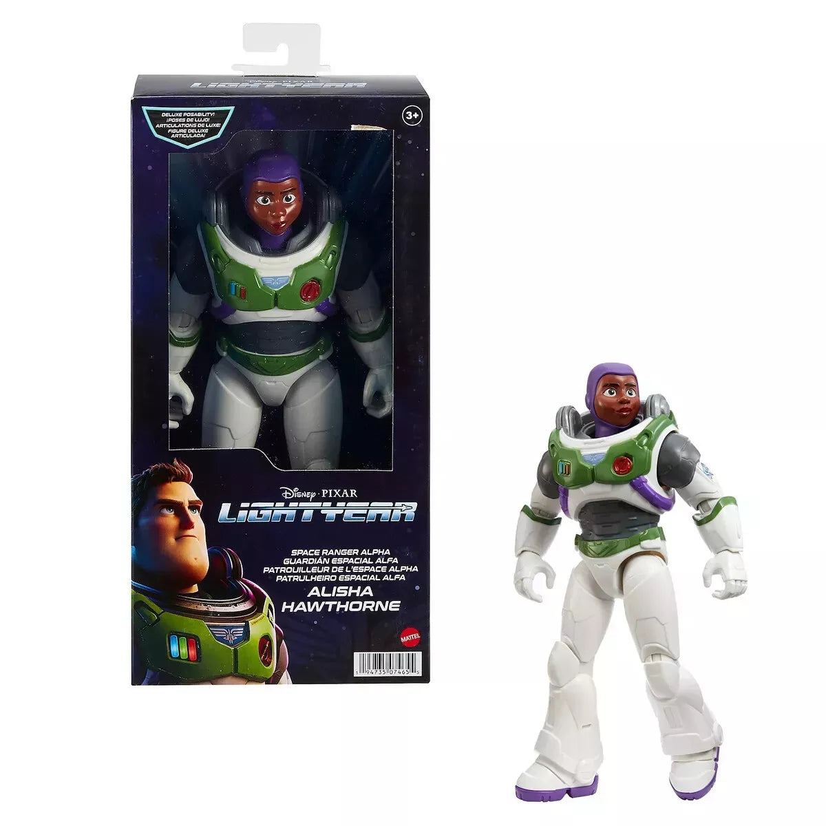 Buzz Lightyear Space Ranger Alpha Alisha Hawthorne Figure 12 Inch Disney Pixar Mattel