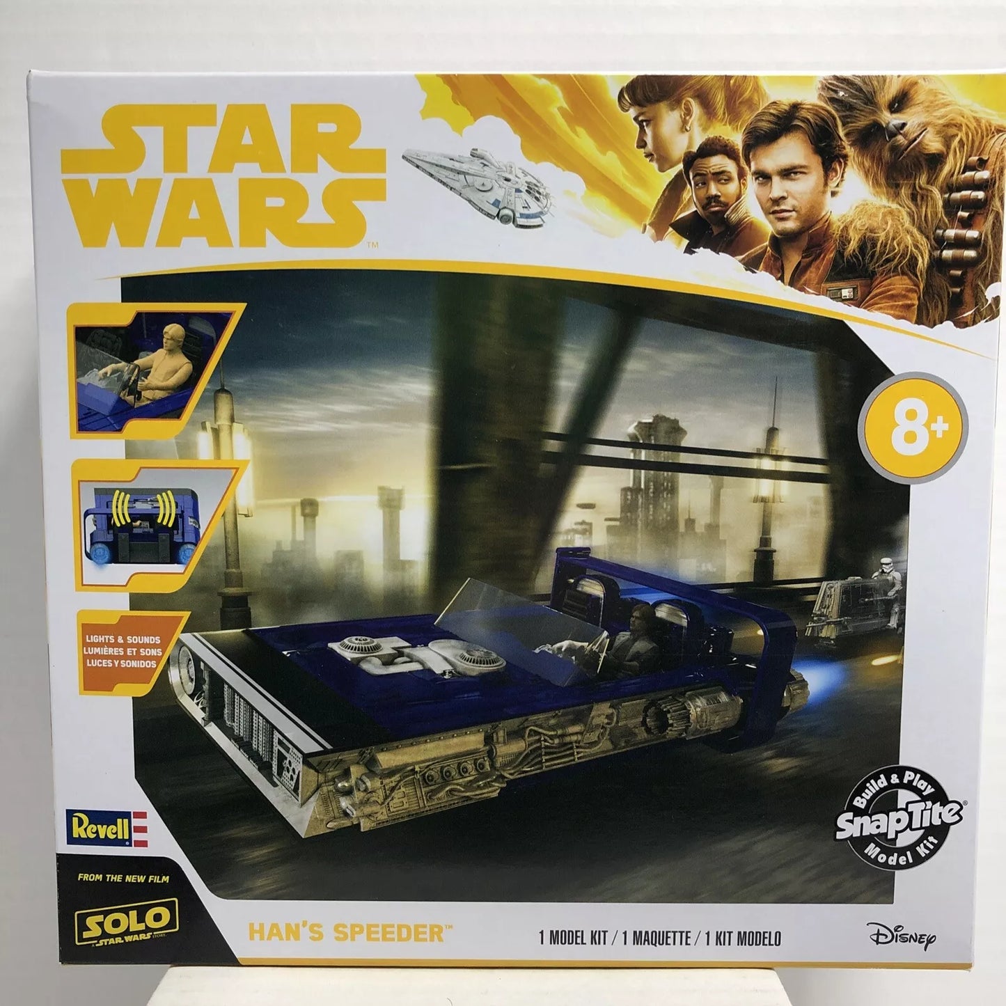 Star Wars Han Solo Speeder Model Kit with Lights and Sounds Disney Revell