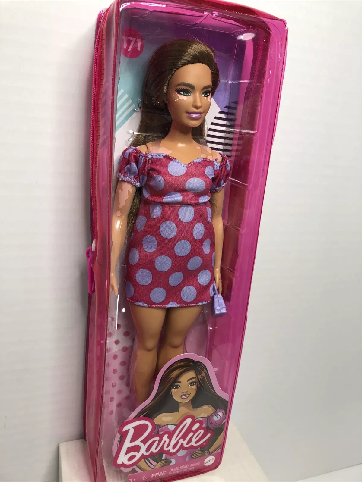 Barbie Fashionistas Doll Vitiligo Condition Polka Dot Dress