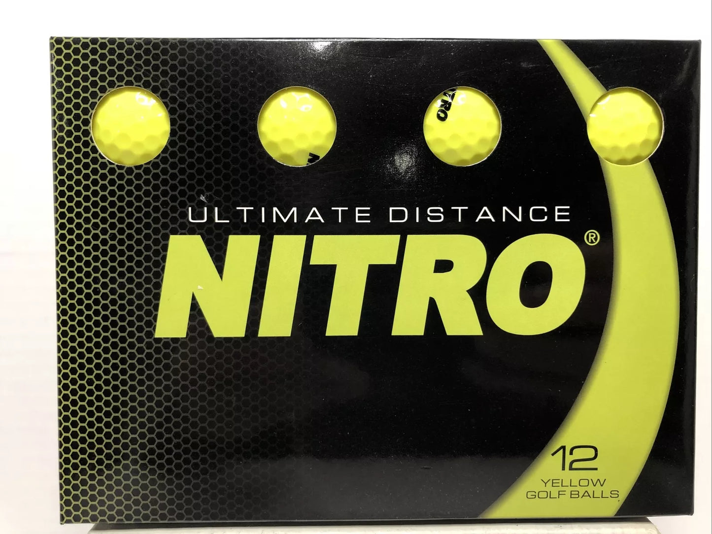 Nitro Ultimate Distance Golf Ball 12 Pack Yellow