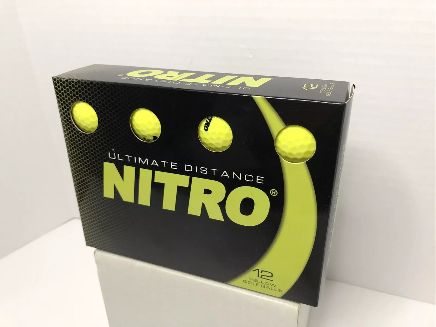 Nitro Ultimate Distance Golf Ball 12 Pack Yellow