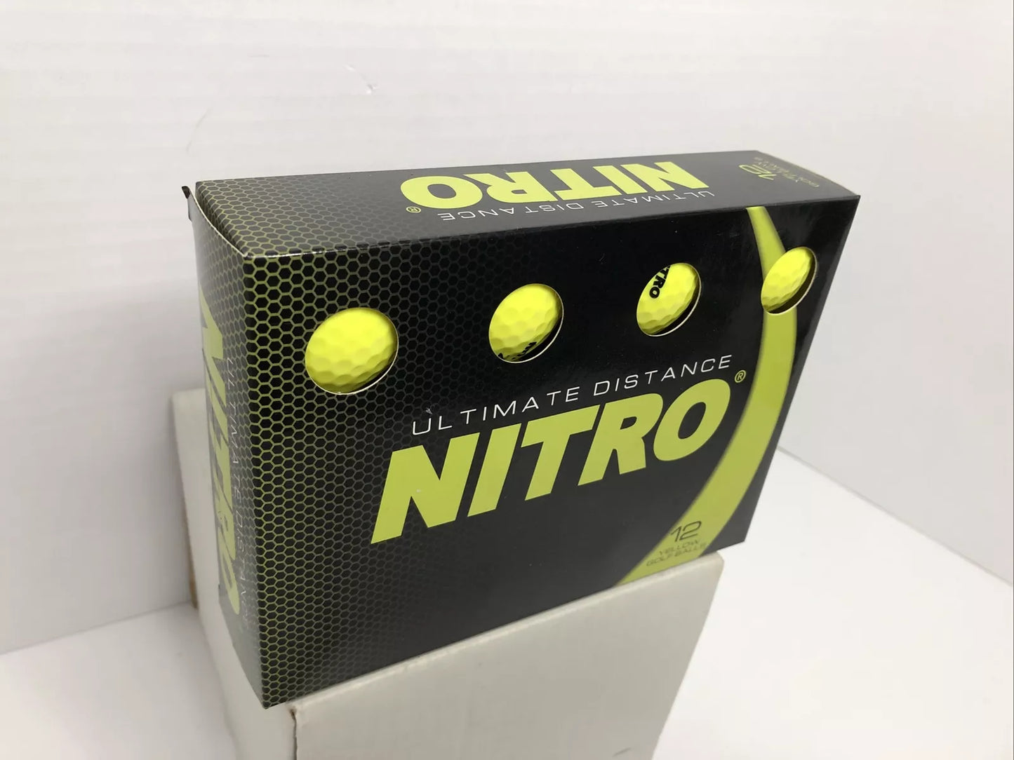 Nitro Ultimate Distance Golf Ball 12 Pack Yellow