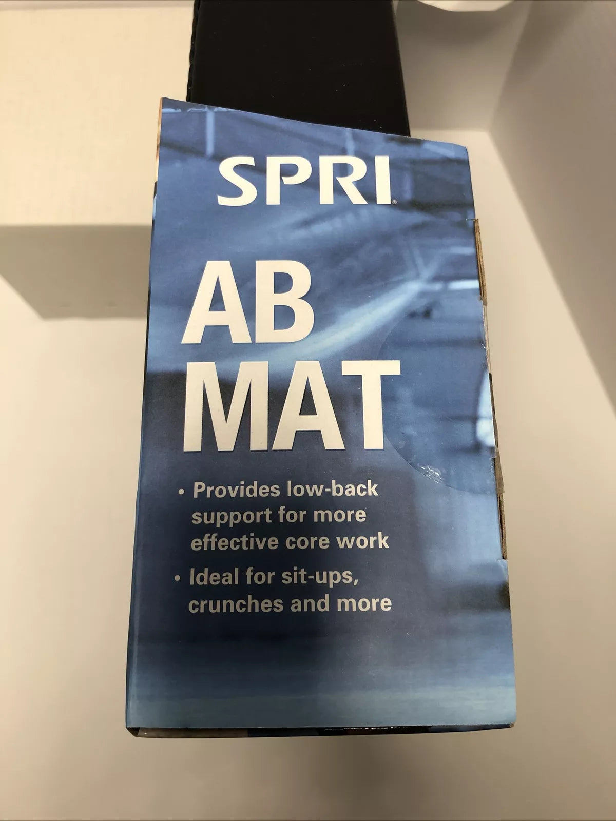 Ab Mat Low Back Ergonomic Support Foam Vinyl Pad with Exercise Guide SPRI