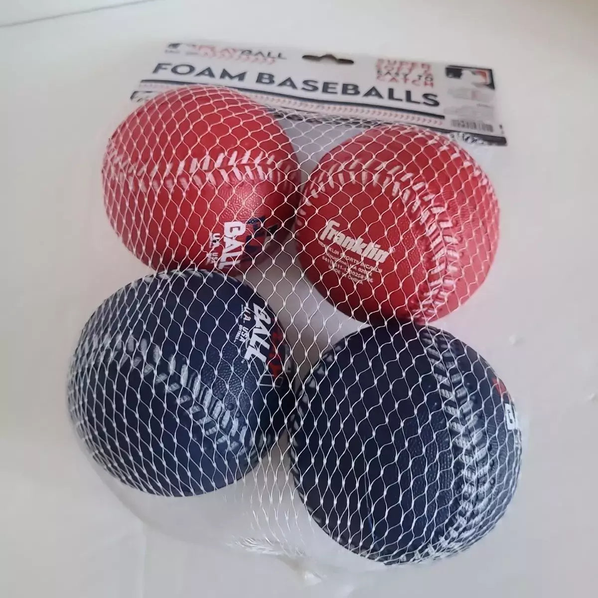 Franklin Sports MLB Playball Oversized Foam Baseballs 4 Pack