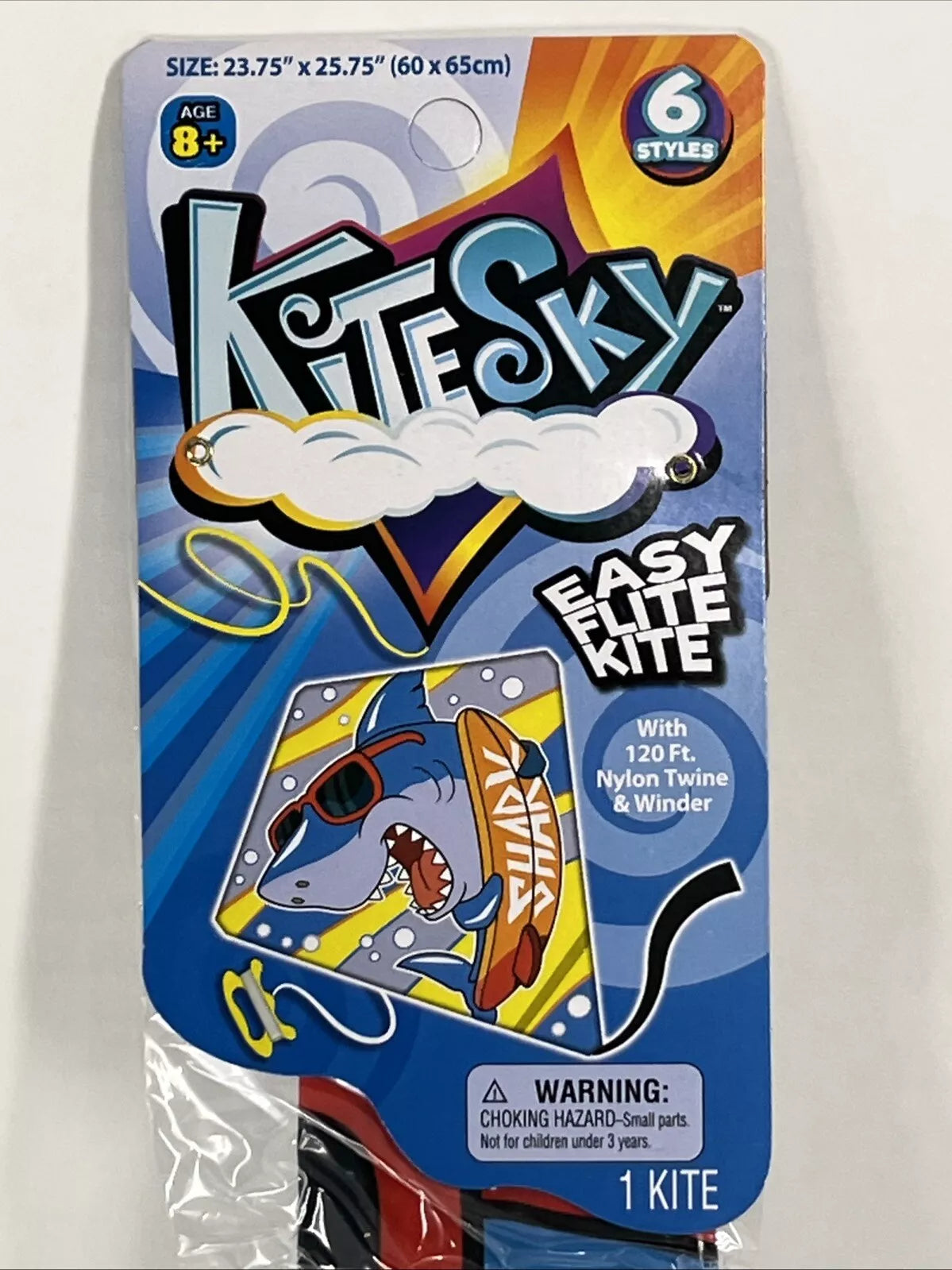 Surfer Shark Kite 26 Inch Tall Diamond Easy Flight