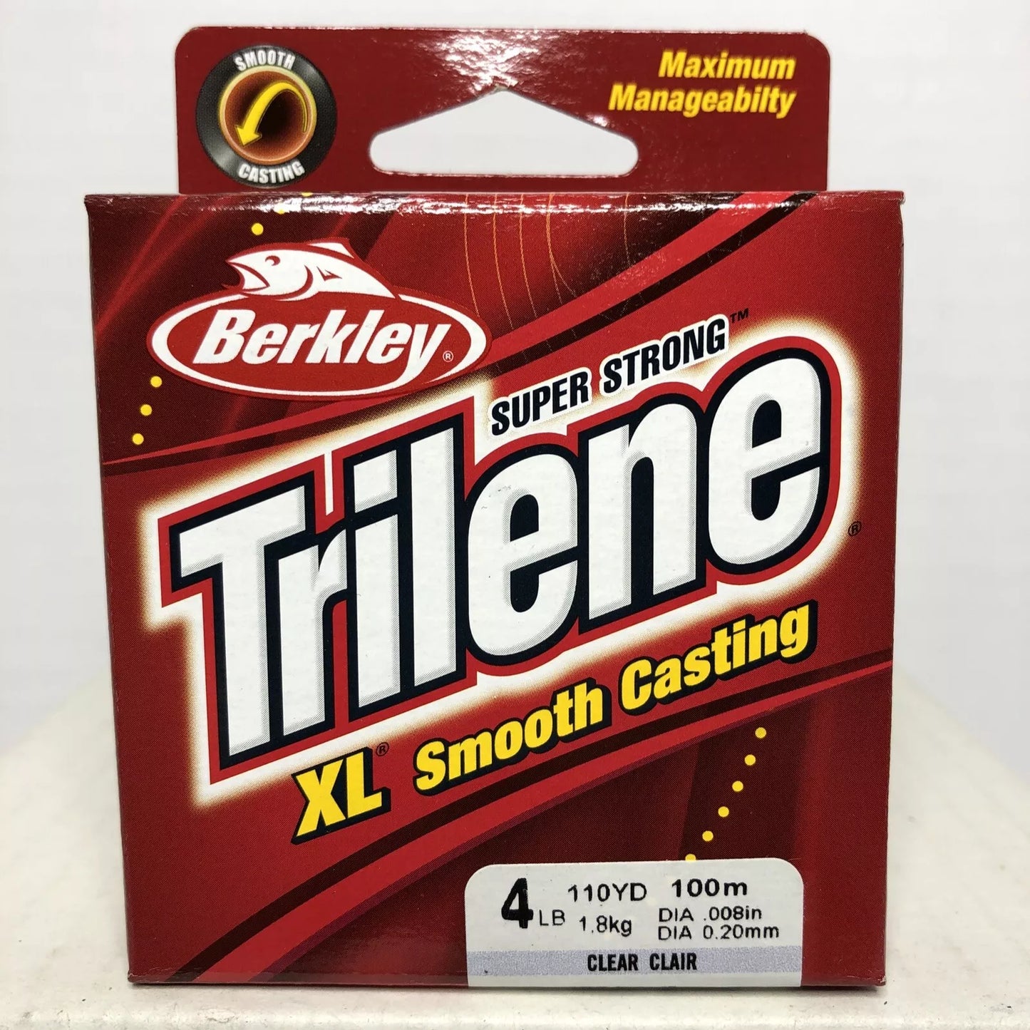 Berkley Trilene Fishing Line XL Smooth Casting 4lb Test Strong Clear 110 Yards