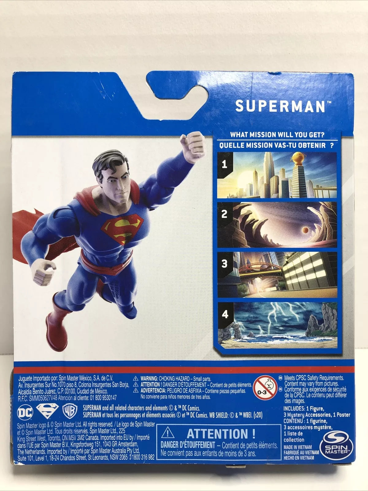 Superman Action Figure with 3 Surprises DC Comics Spin Master