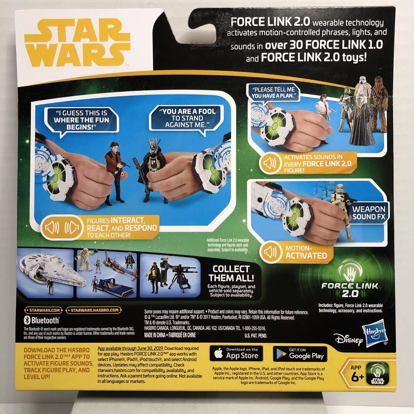 Star Wars Force Link Starter Set Wrist Band with Han Solo Figure