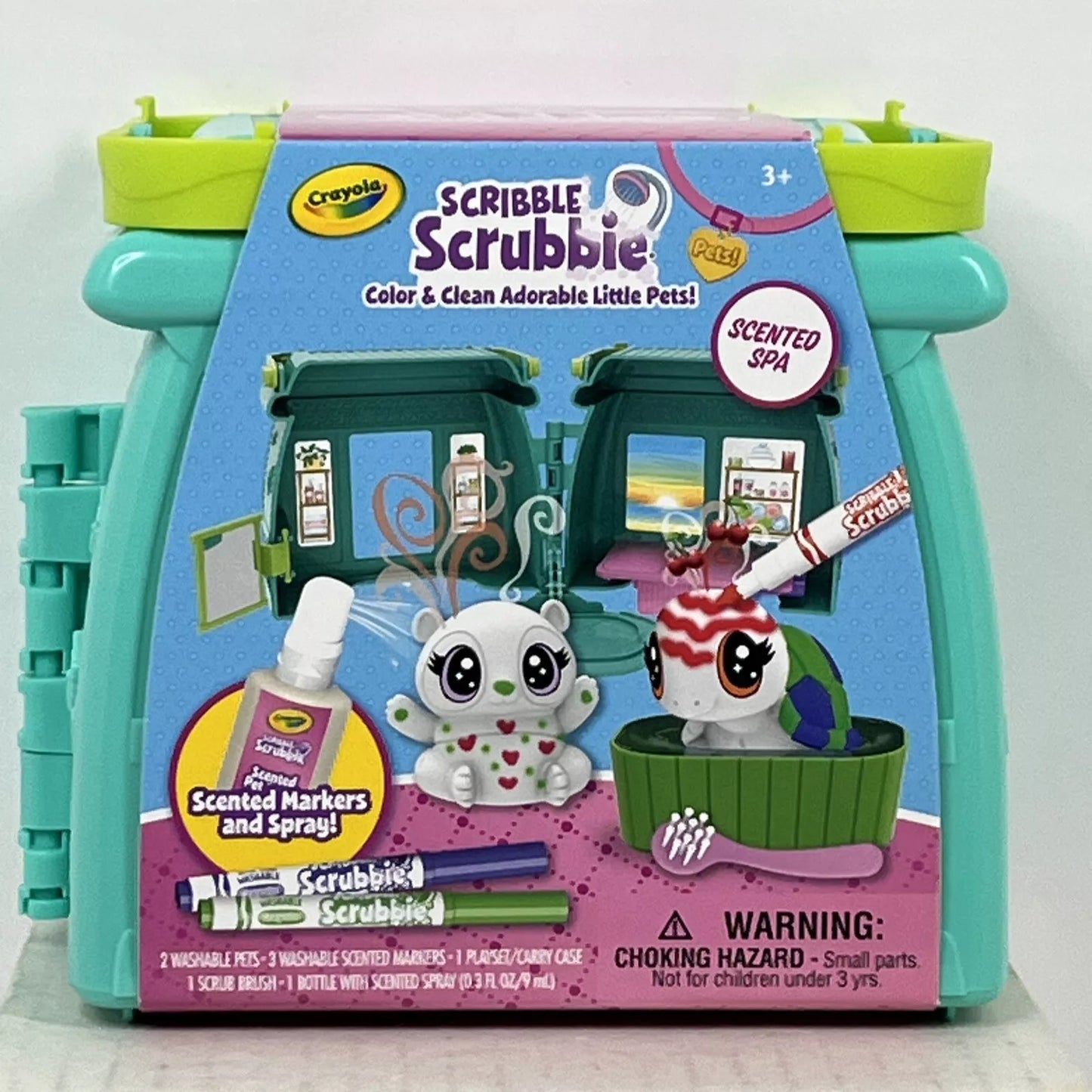 Scribble Scrubbie Pets Playset Color and Clean Scented Spa by Crayola