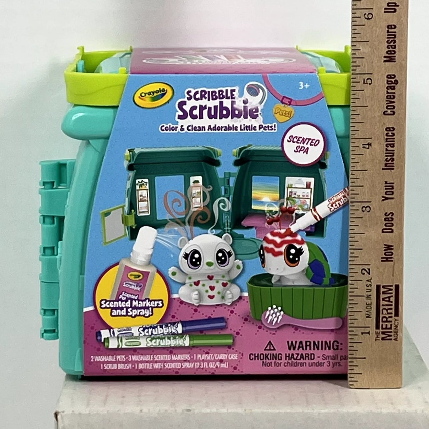 Scribble Scrubbie Pets Playset Color and Clean Scented Spa by Crayola