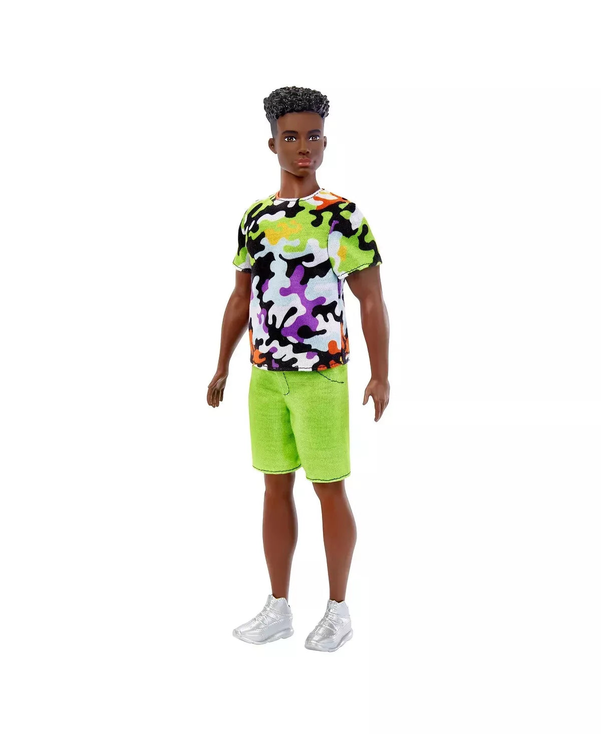 Barbie Ken Doll Urban Camo Shirt Green Shorts and High Tops Fashionistas