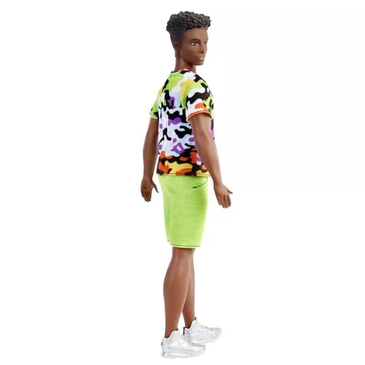 Barbie Ken Doll Urban Camo Shirt Green Shorts and High Tops Fashionistas