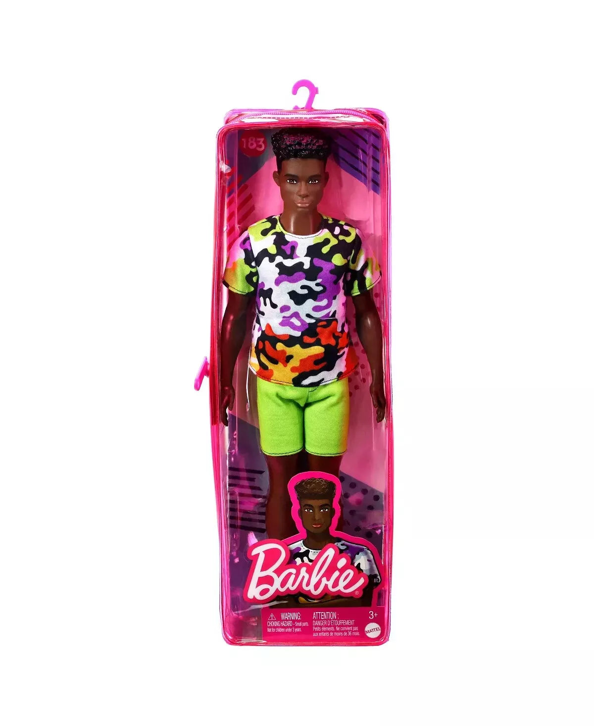 Barbie Ken Doll Urban Camo Shirt Green Shorts and High Tops Fashionistas