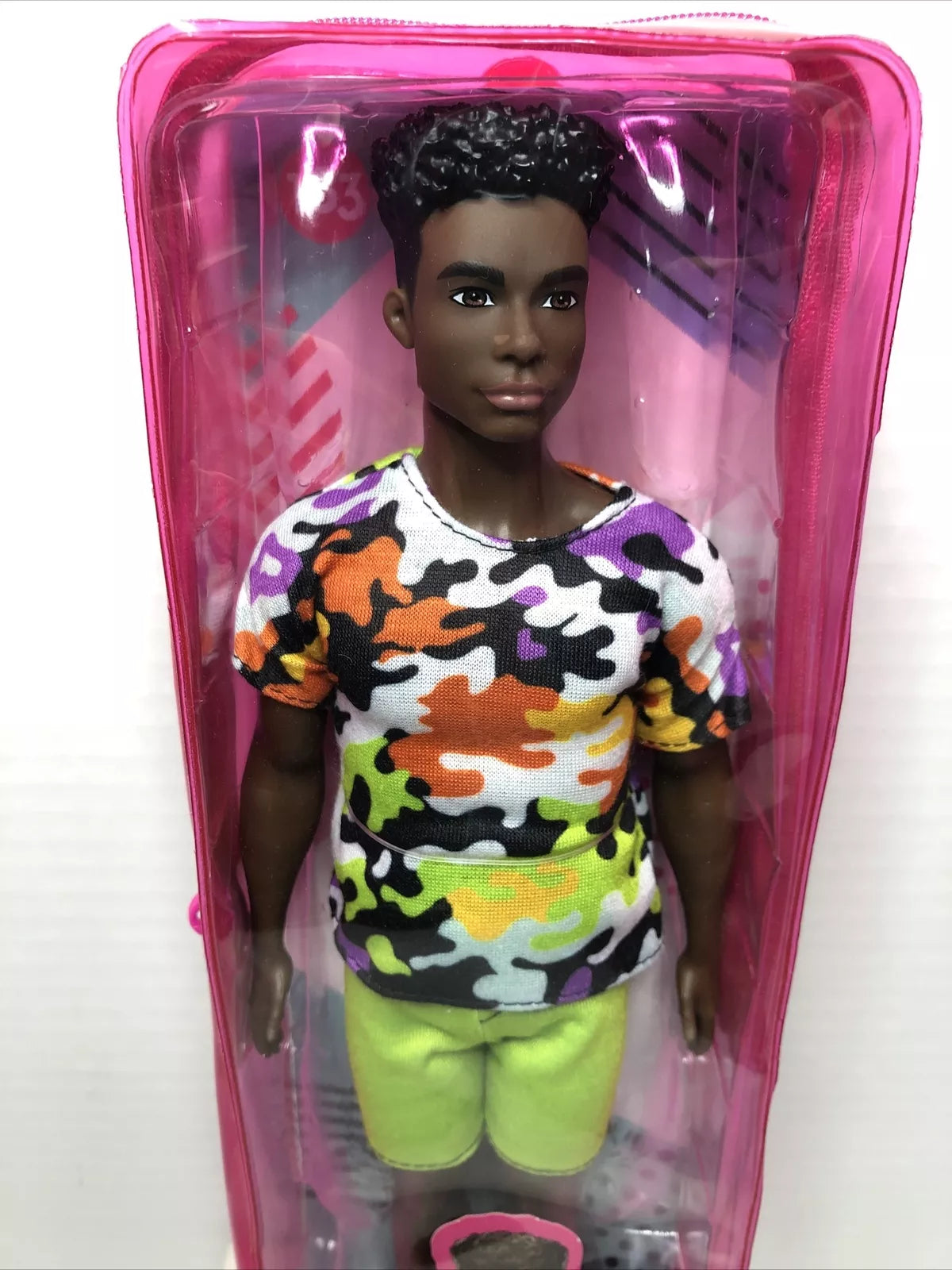 Barbie Ken Doll Urban Camo Shirt Green Shorts and High Tops Fashionistas