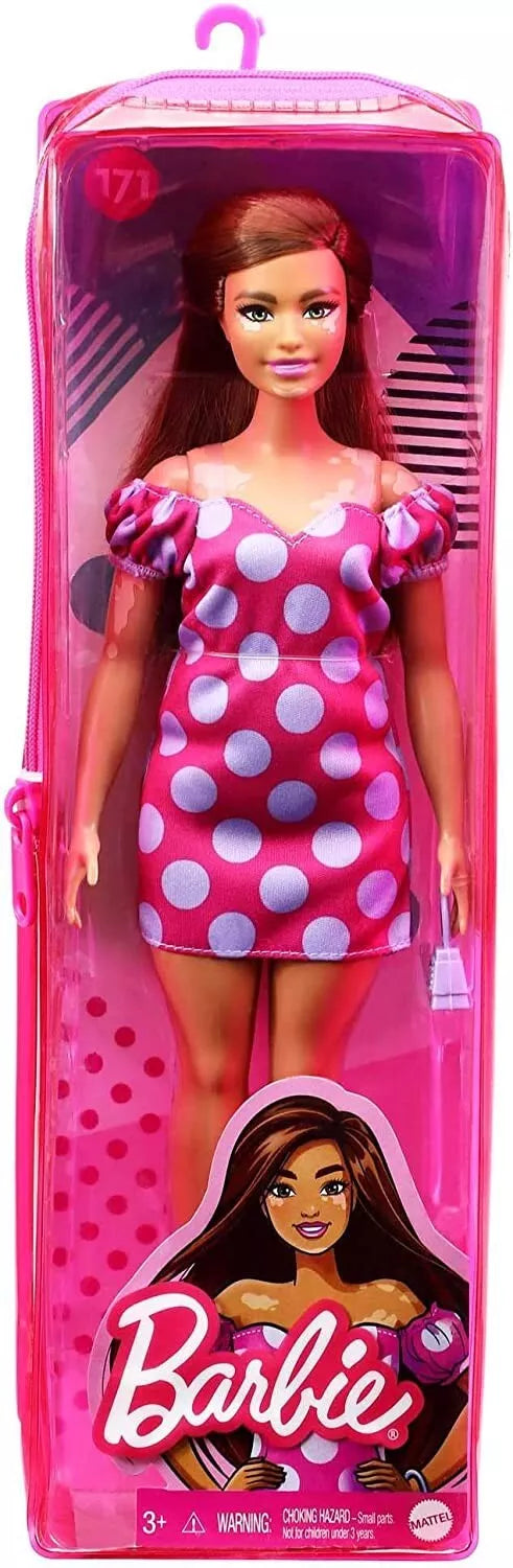 Barbie Fashionistas Doll Vitiligo Condition Polka Dot Dress