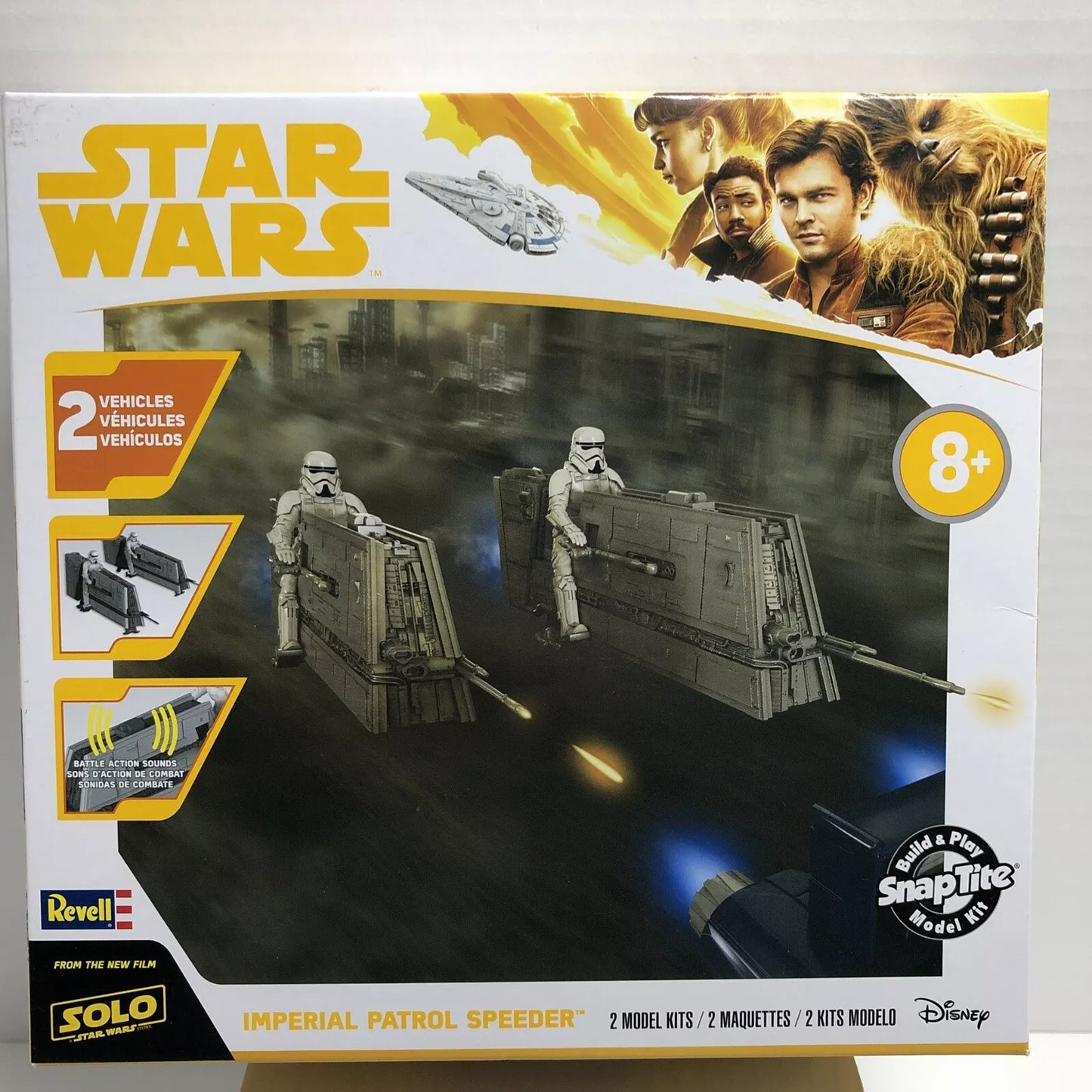 Star Wars Imperial Patrol Speeder Model Kit with Lights and Sounds Disney Revell