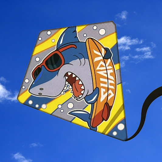 Surfer Shark Kite 26 Inch Tall Diamond Easy Flight