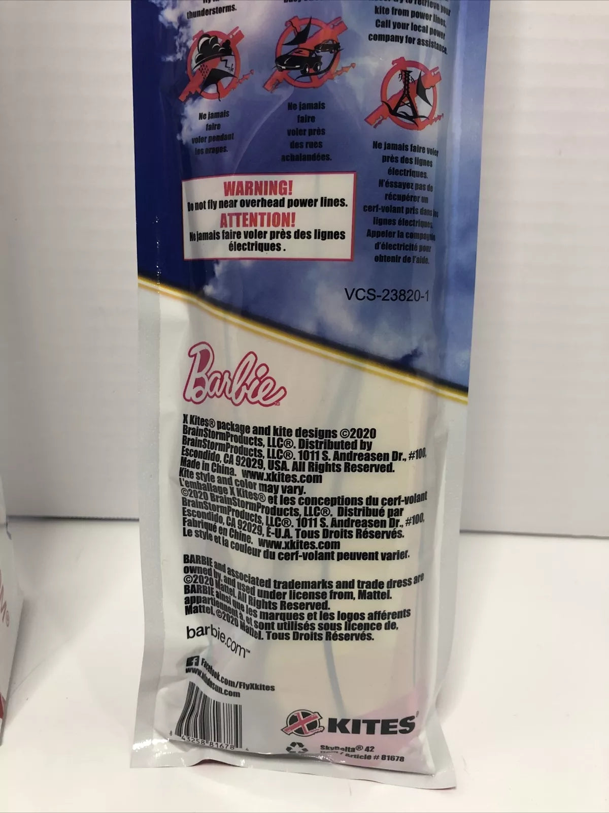 Barbie Kite SkyDelta 42 Inch Wide