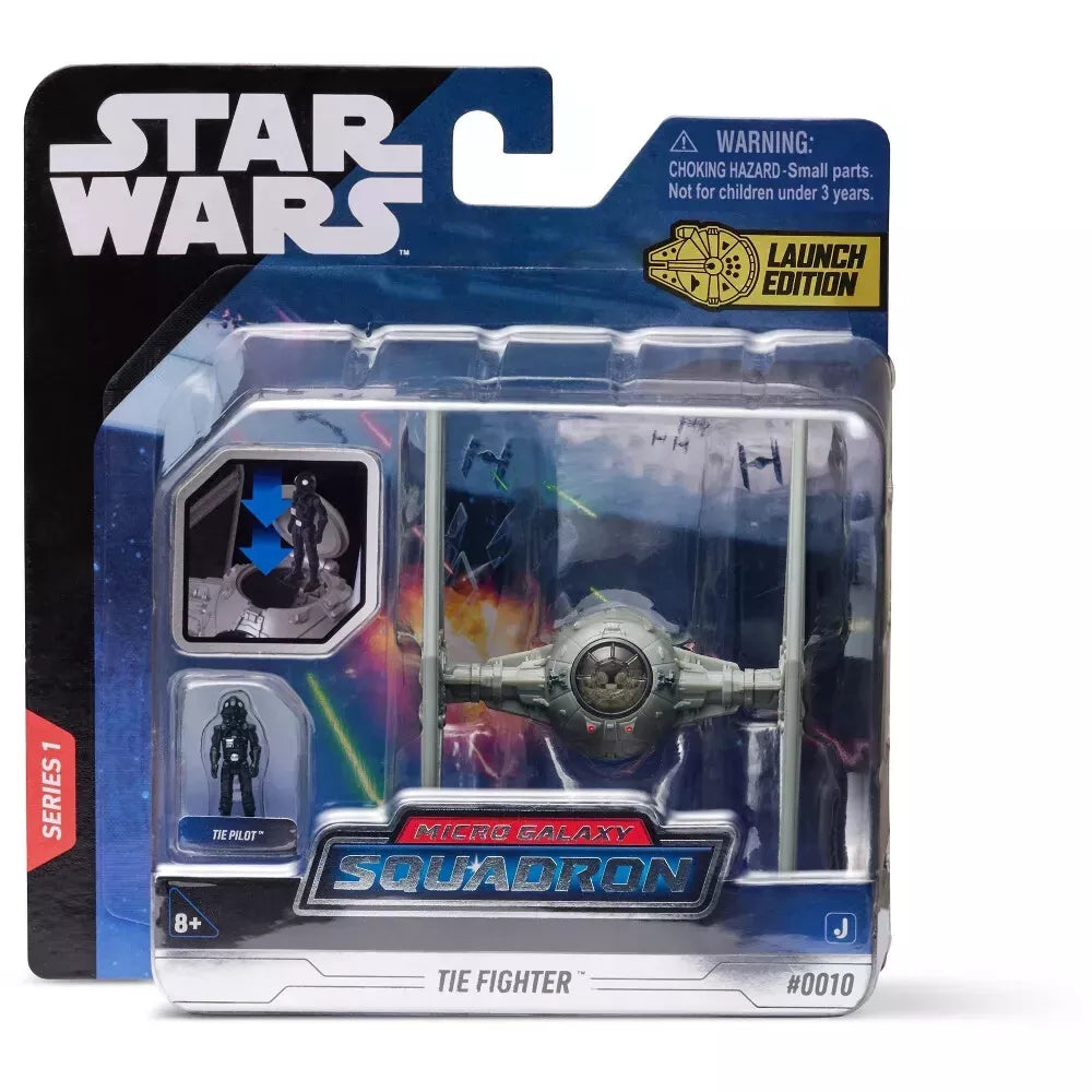 TIE Fighter and Pilot Star Wars Micro Galaxy Squadron Series 1 Launch Edition